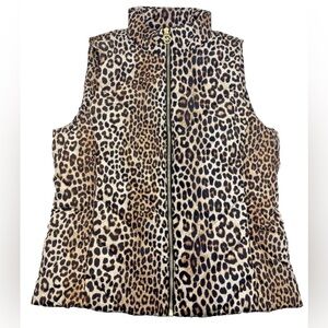 Women’s Michael Kors Medium leopard print puffy vest. Brand new!